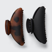 MEDIUM CLAW CLIP SET in BLACK & TORTOISE by KITSCH