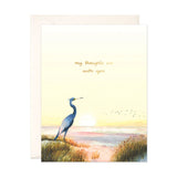 MY THOUGHTS ARE WITH YOU CARD