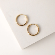BEA 20MM HOOP EARRINGS GOLD by LOVER'S TEMPO