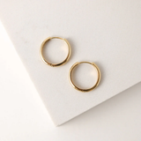 BEA 20MM HOOP EARRINGS GOLD by LOVER'S TEMPO