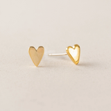 EVERLY HEART STUD EARRINGS by LOVER'S TEMPO