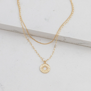 SUNBURST LAYERED NECKLACE