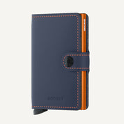 MINIWALLET in MATTE NIGHTBLUE & ORANGE by SECRID