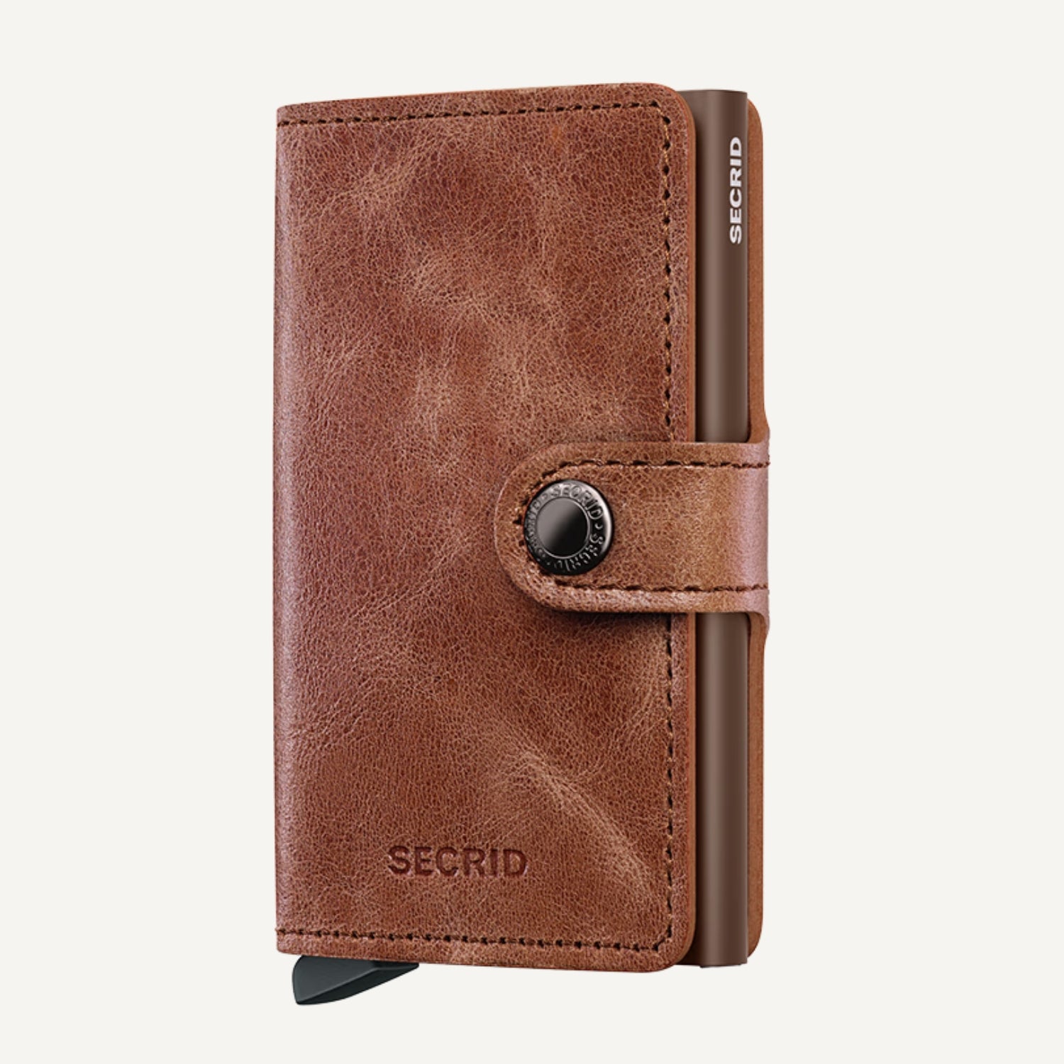 MINIWALLET in VINTAGE COGNAC BROWN by SECRID