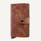 MINIWALLET in VINTAGE COGNAC BROWN by SECRID