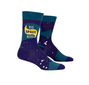 BIG SPACE NERD M-CREW SOCKS by BLUE Q