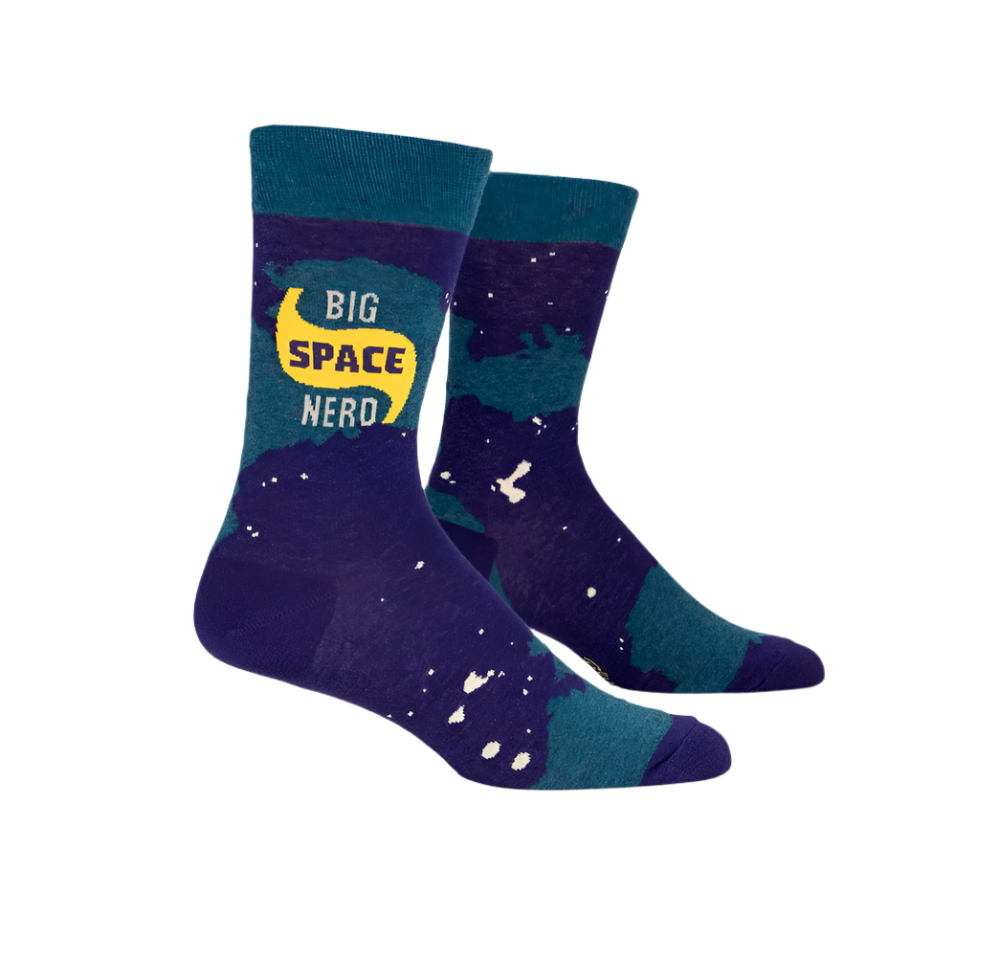 BIG SPACE NERD M-CREW SOCKS by BLUE Q