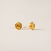 GOLD EVERLY CIRCLE STUD EARRINGS by LOVER'S TEMPO