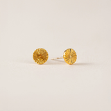 GOLD EVERLY CIRCLE STUD EARRINGS by LOVER'S TEMPO