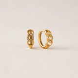 GOLD KAI HOOP EARRINGS by LOVER'S TEMPO