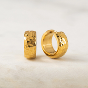 GOLD KIRRA HOOP EARRINGS by LOVER'S TEMPO