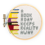 A BOOK A DAY MINI CROSS STITCH EMBROIDERY KIT