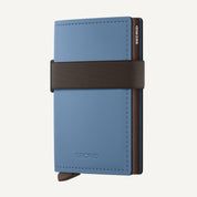 BANDWALLET in MATTE STEEL BLUE & BROWN by SECRID