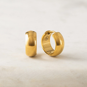 GOLD WILLA HOOP EARRINGS by LOVER'S TEMPO