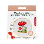 MUSHROOM MINI CROSS STITCH EMBROIDERY KIT