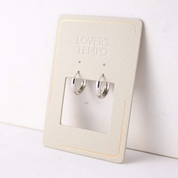 BEA 15MM HOOP EARRINGS SILVER by LOVER'S TEMPO