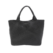 BLACK CRUISER WOVEN TOTE BAG by LOUENHIDE