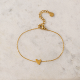 GOLD FLIRT HEART BRACELET by LOVER'S TEMPO