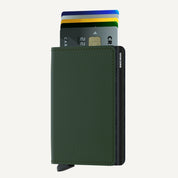 SLIMWALLET in MATTE GREEN BLACK by SECRID