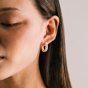 GOLD BIANCA HOOP EARRINGS by LOVER'S TEMPO