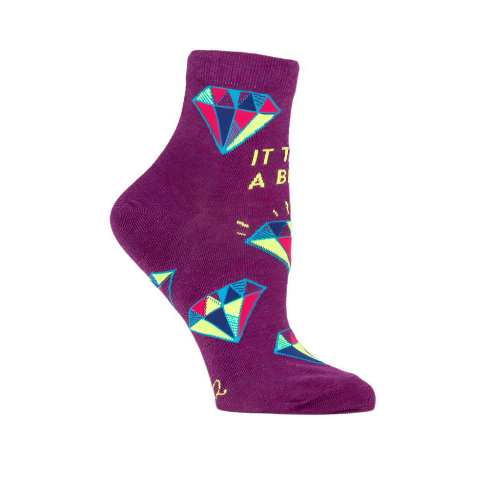 IT TAKES A BITCH W-ANKLE SOCKS by BLUE Q