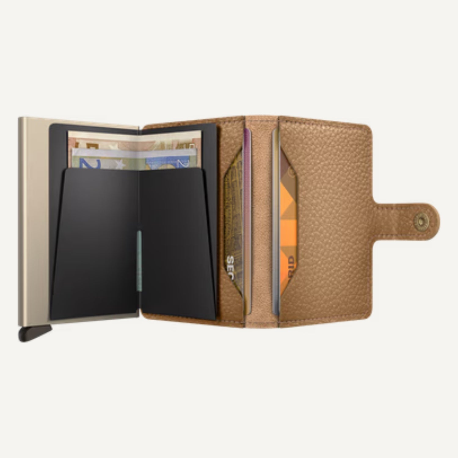 MINIWALLET in PEBBLE CAPPUCCINO by SECRID