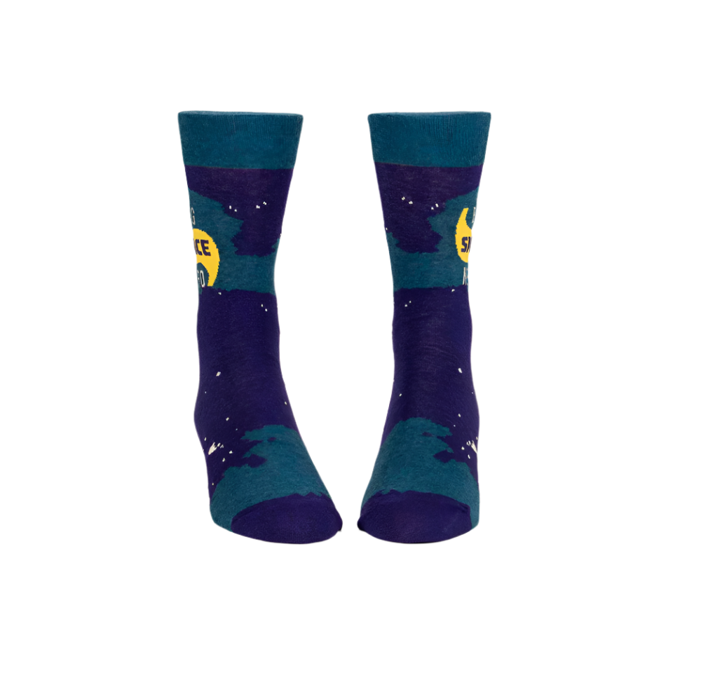 BIG SPACE NERD M-CREW SOCKS by BLUE Q