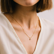 APRIL BIRTHSTONE GOLD-FILLED NECKLACE