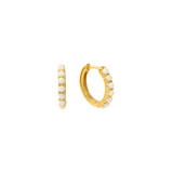 OPAL 15MM HOOP EARRINGS by LOVER'S TEMPO