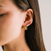 GOLD HAILEY HOOP EARRINGS by LOVER'S TEMPO