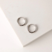 BEA 15MM HOOP EARRINGS SILVER by LOVER'S TEMPO