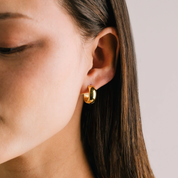 GOLD WILLA HOOP EARRINGS by LOVER'S TEMPO