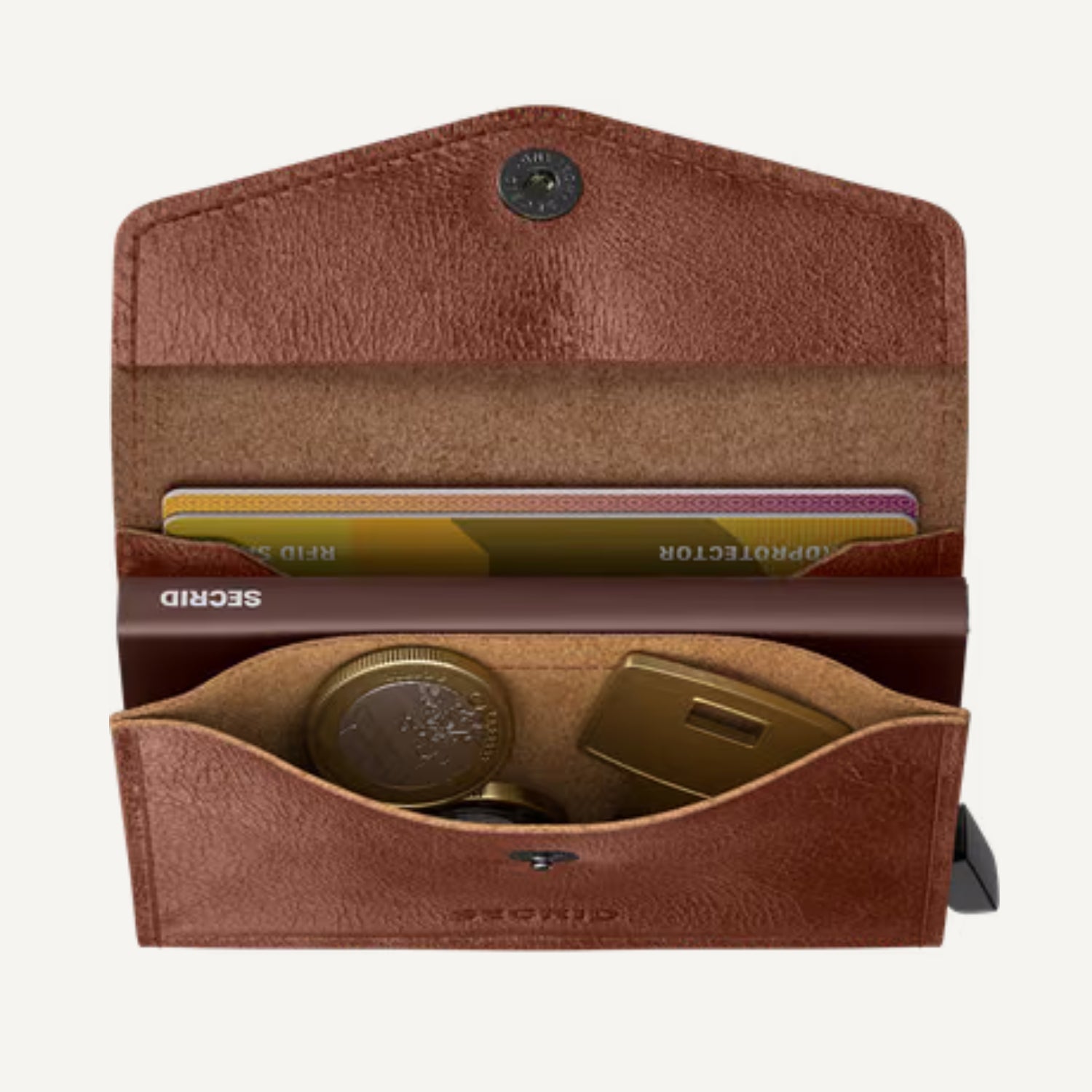 ENVELOPE WALLET in VINTAGE COGNAC by SECRID