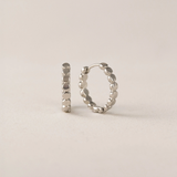 SILVER CLEO HOOP EARRINGS by LOVER'S TEMPO