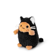 BLACK KITTY RICESPUD MINI SITTING PLUSH TOY by NOODOLL