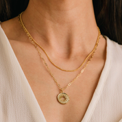 SUNBURST LAYERED NECKLACE