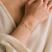 GOLD FLIRT HEART BRACELET