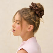 SCRUNCHIES in BLACK & CHOCOLATE by KITSCH