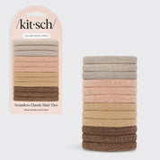 HAIR ELASTICS in NEUTRAL GLITTER by KITSCH