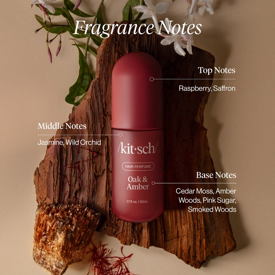 HAIR & BODY PERFUME MIST in OAK & AMBER by KITSCH