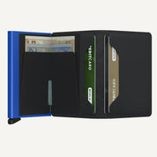SLIMWALLET in MATTE BLACK & BLUE by SECRID