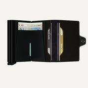 TWINWALLET in CRISPLE BLACK by SECRID