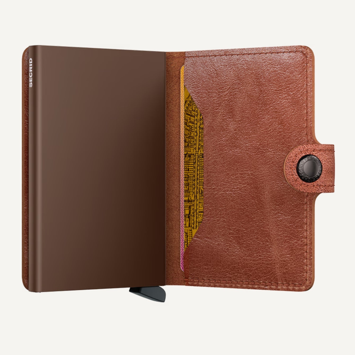 MINIWALLET in VINTAGE COGNAC BROWN by SECRID