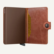 MINIWALLET in VINTAGE COGNAC BROWN by SECRID