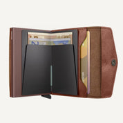 ENVELOPE WALLET in VINTAGE COGNAC by SECRID
