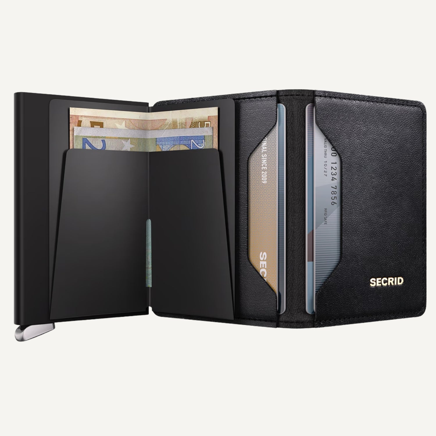 SLIMWALLET in BLACK EMBOSED LINES by SECRID