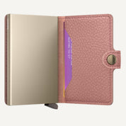 MINIWALLET in PEBBLE ROSE by SECRID