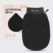 EXFOLIATING GLOVE in BLACK by KITSCH