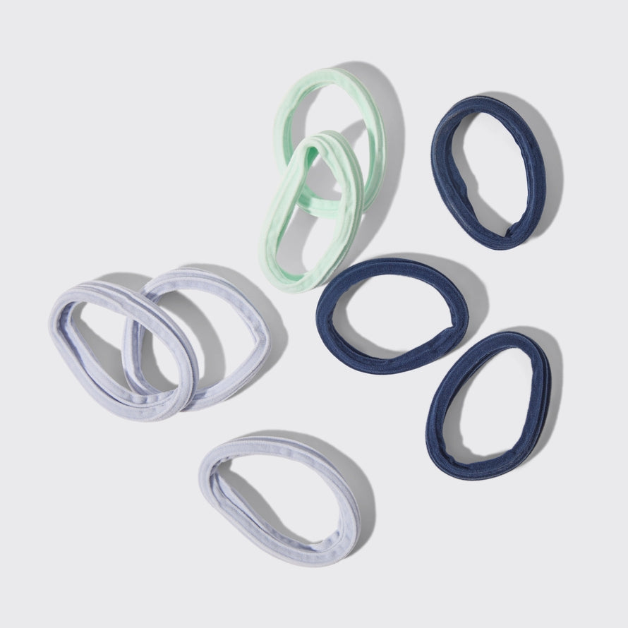 HAIR ELASTICS in SEAMLESS BLUES by KITSCH