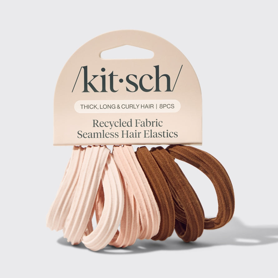 HAIR ELASTICS in SEAMLESS ROSEWOOD by KITSCH
